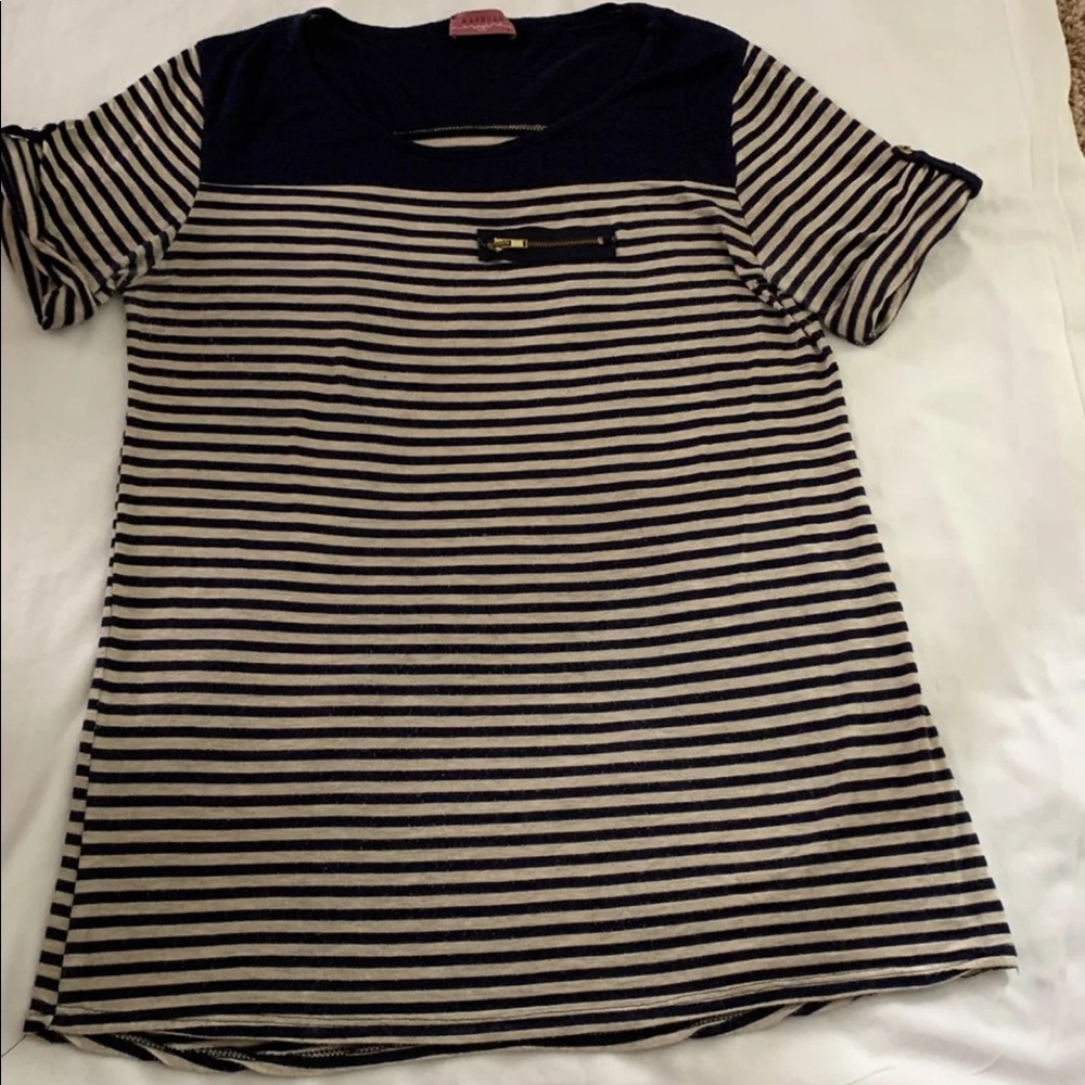 Womens stripe shirt sz L